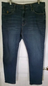 Polo Ralph Lauren Jeans Stretch Slim Medium Wash Blue Denim Men's 38x30 - Picture 1 of 11