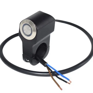 Waterproof 7/8" 22mm LED Motorcycle Handlebar Headlight Switch Fog Light ON OFF - Picture 1 of 9