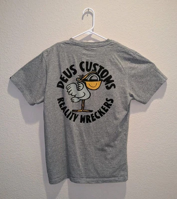 Deus Ex Machina Pegasus Reality Wreckers T-Shirt Mens Gray Crew Neck - M EUC - Image 1 of 4