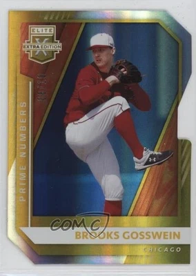 2021 Panini Elite Extra Edition Prime Numbers Gold Die-Cut /10 Brooks Gosswein - Image 1 of 2