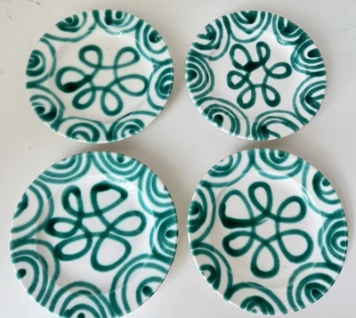 Gmundner Keramik grün geflammt 4x Teller angeschlagen GK2919 (2509DE7) 10/25 - Bild 1 von 4