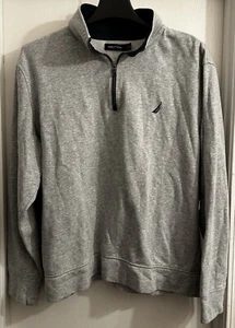 Nautica 1/4 Zip Heather Gray Sweater Young Adult Teenager Boys Size XXL - Picture 1 of 4