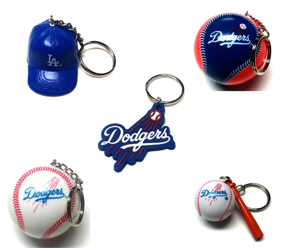 LOS ANGELES DODGERS MLB BASEBALL LICENSED KEYCHAIN BACKBACK PULL GIFT  YOU PICK - Image 1 of 1