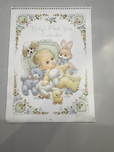Vintage Baby’s First Year Book Calendar with Stickers