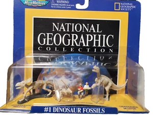 Galoob Micro Machines National Geographic Collection #1 DINOSAUR FOSSILS 1998 - Picture 1 of 9
