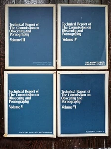 Technical Report of Commission on Obscenity & Pornography, Vols. III, VI, V & VI - Picture 1 of 2