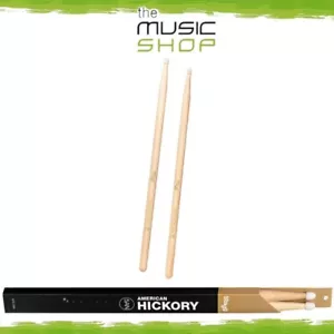 Pair of Stagg American Hickory 5A Nylon Tip Drumsticks (Drum Sticks) - SHV5AN - Picture 1 of 5