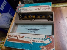 New listing
Vintage Bobbie Bait Muskie Fishing Lure With Original Box & extra box