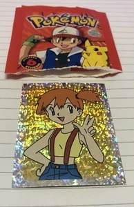 PEGATINAS POKEMON Holo MERLIN S28 TOPPS 1999 Ondine Misty Kasumi Prizm Pegatina. - Imagen 1 de 2