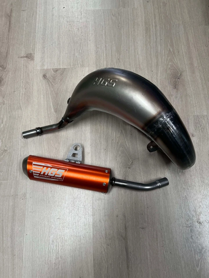 KTM/HUSKY/GasGas 85 2025 HGS full exhaust system Orange Silencer Steel Tip - image 1 of 1