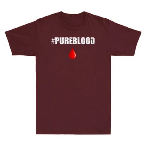Pure Blood Movement #Pureblood Funny Vaccine Saying Gifts Vintage Men's T-Shirt - Picture 1 of 3