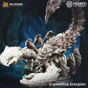 Crystalline Scorpion/DND miniature/DM Stash/3DPrinted/Wargaming/Tabletop - Picture 1 of 4