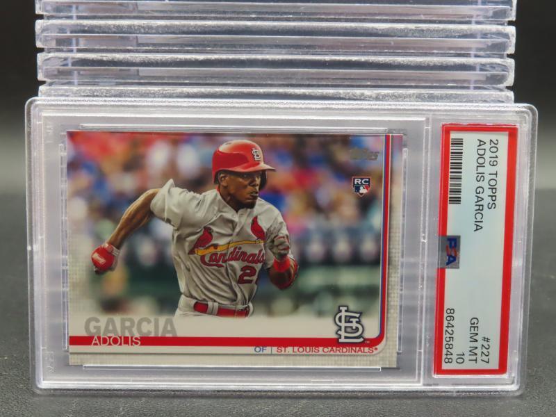 2019 Topps Series 1 Adolis Garcia Rookie Card RC #227 PSA 10 Gem Mint Cardinals