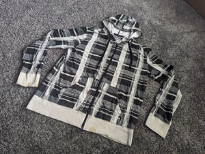 KAPUZENPULLOVER BUDDIE mit HB3 Technologie Kopfhörer Hoodie Herren L Reißverschluss schwarz weiß kariert - Bild 1 von 9