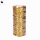 100M/Roll Gold Non-elastic Rope Festival Gift Wrapping Decor DIY String N5 J4Y7