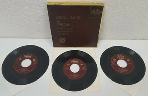 ERNA SACK Encores In Italian,German,Swedish 3x 7" 45 Box Set Telefunken KDM 8101 - Picture 1 of 9