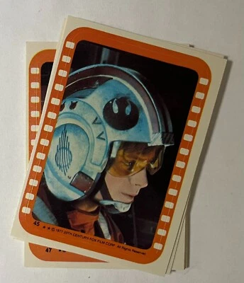 1977 Topps Star Wars Series 5 Orange Complete Set of 11 Stickers (#2) - Image 1 of 4