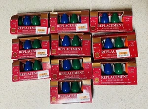 Vintage C 7.5 Christmas Light Replacement Bulbs 4 Pack NEW OLD STOCK 40 Bulbs - Picture 1 of 3