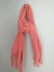 Lauren Conrad Mujer Rosa Té Acogedora Suave Cálida Manta Bufanda 72.5" X 17.5"  - Imagen 1 de 10