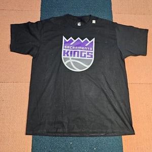 Sacramento Kings Men's XL T-Shirt Short Sleeve NBA West Black New Graphic V6b - Picture 1 of 8