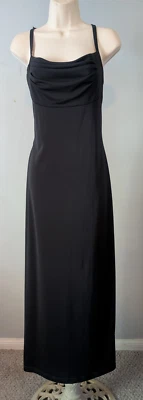 Vestido de noche All That Jazz de colección para mujer grande negro transparente vaina maxi abertura Foto 1 de 4