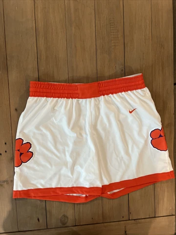 Nike Digital Clemson Tigers Champ Basketball Short Women's M White Orange DC2358 Cover