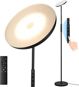 Floor Lamp, Upgraded 40W 4000LM Super Bright Torchiere LED Floor Lamps for Livin - Picture 1 of 12