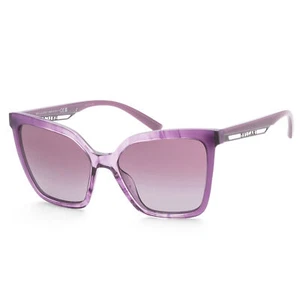 Bulgari Women's BV8253-55088H Fashion 56mm Striped Amethyst Purple Sunglasses - Picture 1 of 2