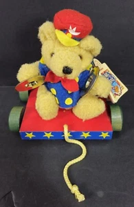 Vtg 1990s Applause Bears in Toyland Teddy Bear With Cymbals W/ Stand 7" Tall NWT - Picture 1 of 5