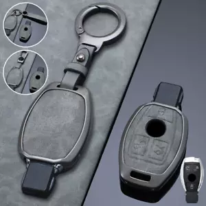 Zinc Alloy Leather Car Key Case cover For Mercedes Benz GLK SLK A B C E M V S G - Bild 1 von 10