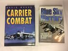 x2 Books - Carrier Combat - Blue Sky Warriors RAF In Afghanistan Their Own Words