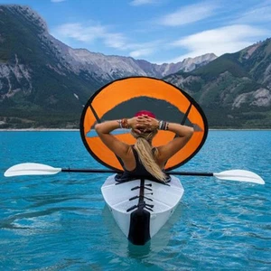 Kit portátil a favor del viento accesorios de kayak para pesca remo plegable - Imagen 1 de 11