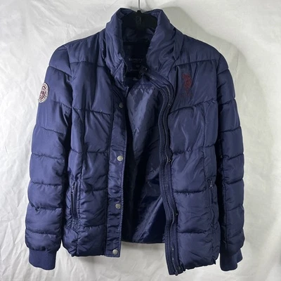 Polo EE. UU. ASSN. Chaqueta acolchada azul para mujer talla pequeña Foto 1 de 4