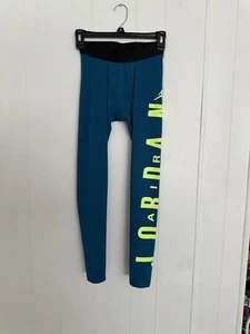 Nike Boy Medium Training Compression Pants Elastic Waist, Dri Fit Logo - Picture 1 of 3