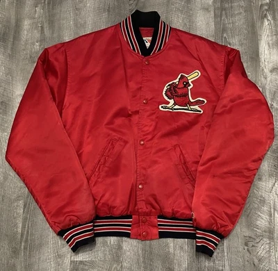Chaqueta de satén vintage Starter MLB St Louis Cardinals logotipo béisbol años 80 90 Foto 1 de 4
