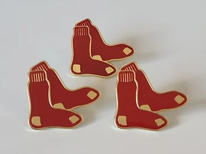 (Pack of 3) MLB Baseball Team Boston Red Sox Enamel Lapel Pins, FREE SHIPPING - Picture 1 of 4