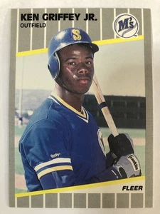 1989 Fleer KEN GRIFFEY Jr #548 - RC - HOF - C121 - Picture 1 of 2