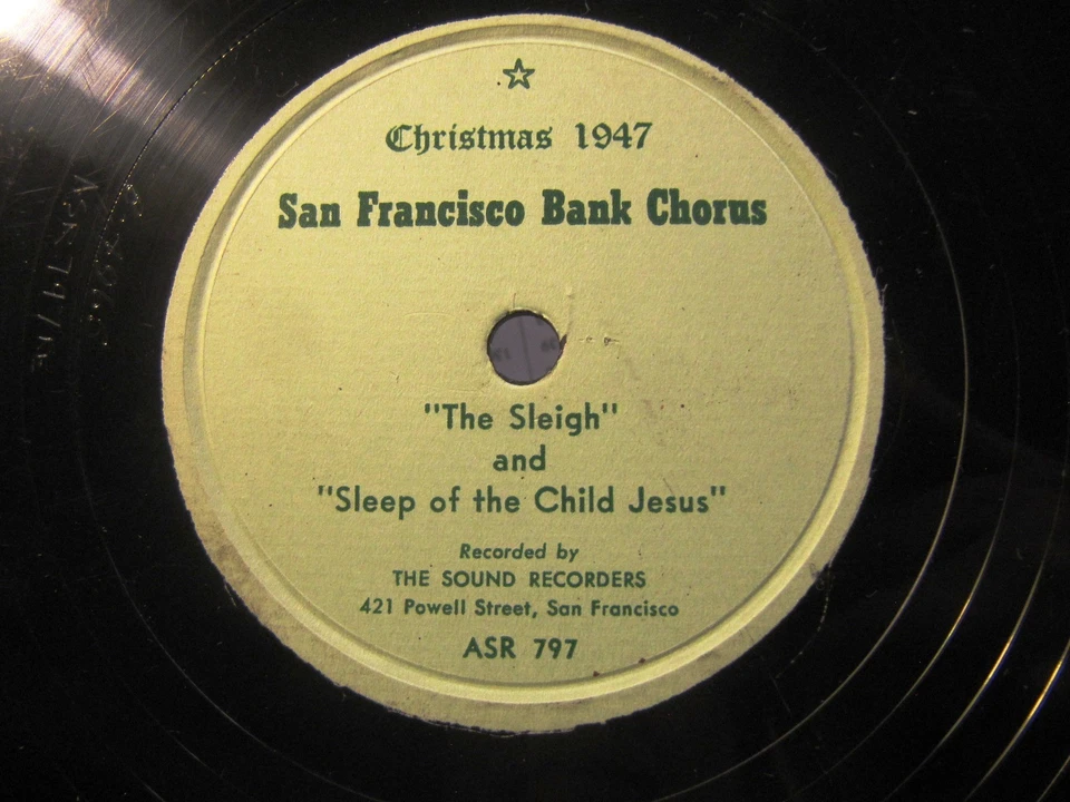 Live 1947 Herbert Boswell Nanney San Francisco CHRISTMAS CONCERT SOUND RECORDERS Foto 1 de 4