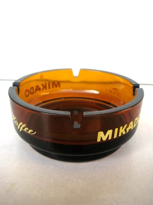 Alter Aschenbecher aus Österreich "MIKADO KAFFEE TEE" Werbung - Bild 1 von 2