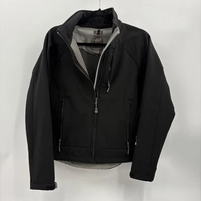 Chaqueta Softshell Sierra Designs Negra Bolsillos con Cremallera Completa Para Mujer Mediana Bullseye Foto 1 de 4