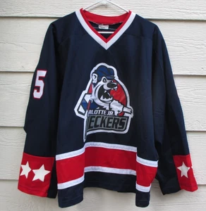 Vintage Athletics Charlotte JR. Checkers #5 Richardville Hockey Jersey Large - Picture 1 of 7