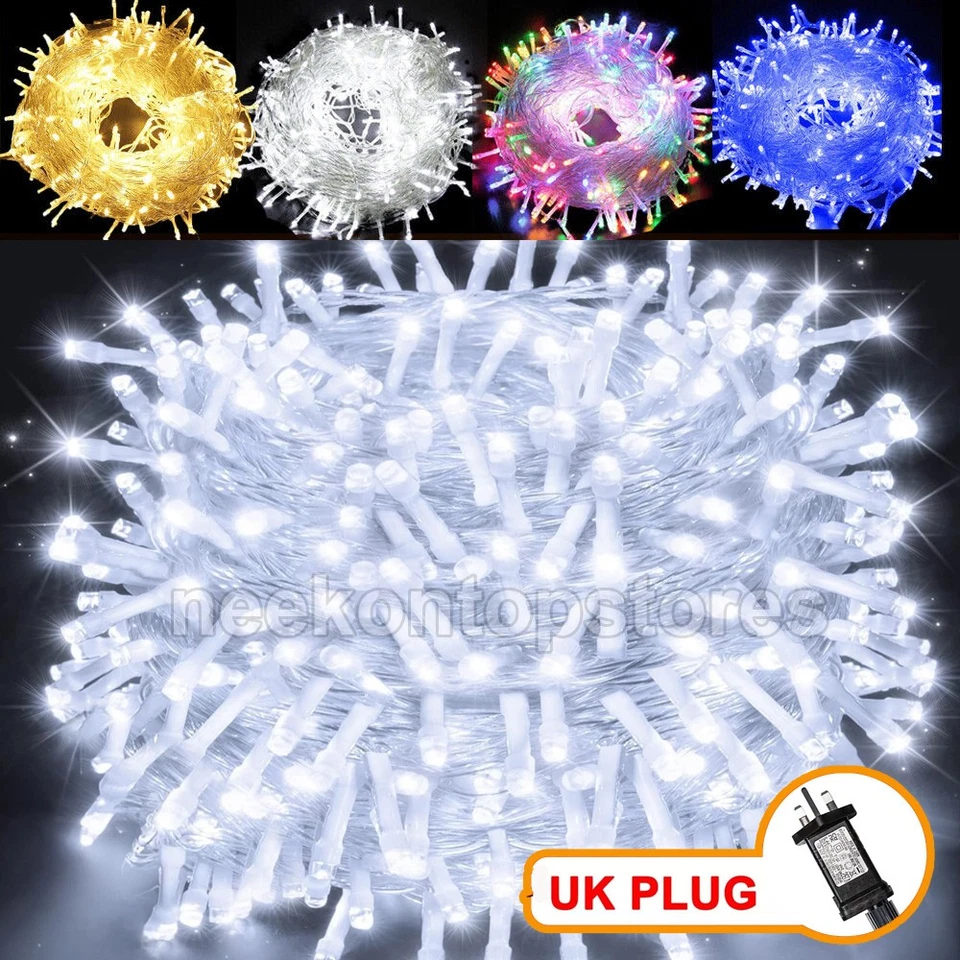 NONMON Fairy String Lights 10-100m Mains Plug In Christmas Tree Indoor Outdoor Holiday