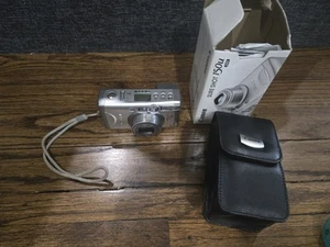 Canon Sure Shot 150u Date analoge Kompaktkamera 35 mm in Box Ledertasche - Bild 1 von 10