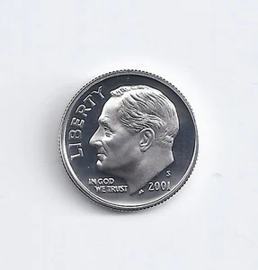 Moneda de diez centavos Silver Proof 2001-S - Imagen 1 de 1