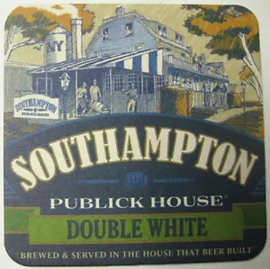 SOUTHAMPTON PUBLICK HOUSE, DOBLE MONTAÑA RUSA DE CERVEZA BLANCA, estera, edición de Nueva York 2008 - Imagen 1 de 2