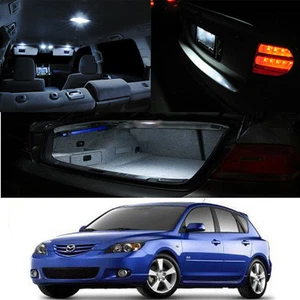 03-09 Mazda 3 White LED Bulb Full Package (Map + Dome + Trunk + License Plate) - Picture 1 of 1