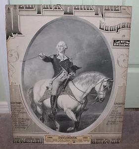 1889 FAED WASHINGTON RICEVE SALUTO A TRENTON NEW YORK BANCONOTA COMPAGNIA - Foto 1 di 10