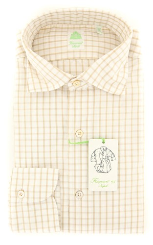 OFF WHITE Camicia Finamore Napoli Off White Extra Slim 16 41 (2018022820)