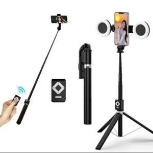 Pink Photography Broadcasttripod Tripod Stand Smart Selfie Stick 360 Rotation - Picture 1 of 8