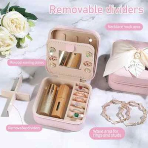 Parima Reise Schmuckkästchen, kleines Schmuck Reise Etui, Reise Schmuckkästchen - Bild 1 von 10